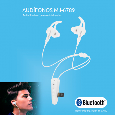 AUDÍFONOS BLUETOOTH COLLARÍN MJ6789 CB 6820202967895