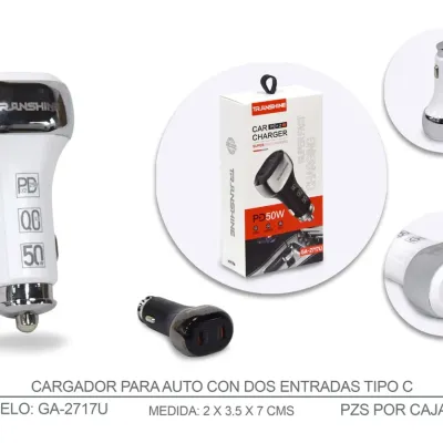 CHUPON TIPO C 25W MOD GA-2717U